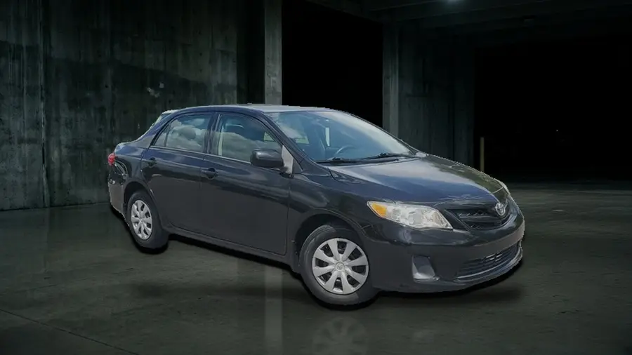 2013 Toyota Corolla, Black, side view