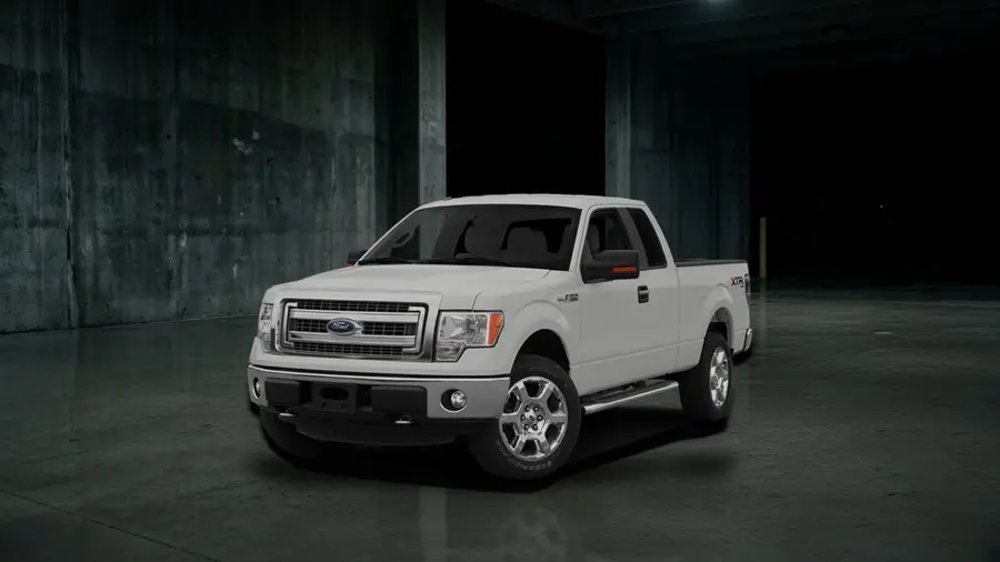 2014 Ford F-150 XL, White, side view