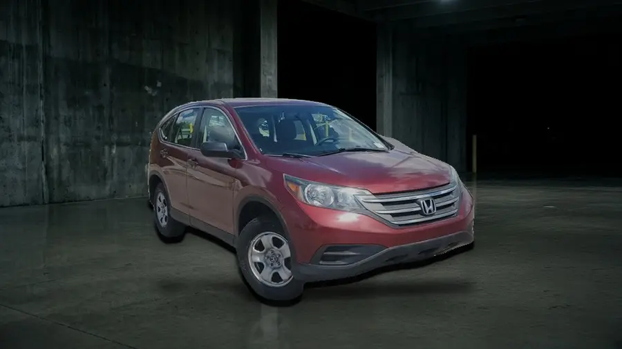 2014 Honda CR-V LX, Red, side view