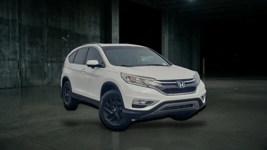 2015 Honda CR-V EX, White, side view