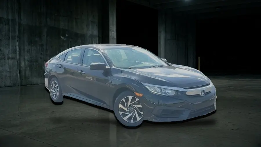 2016 Honda Civic Sedan EX, Black, side view