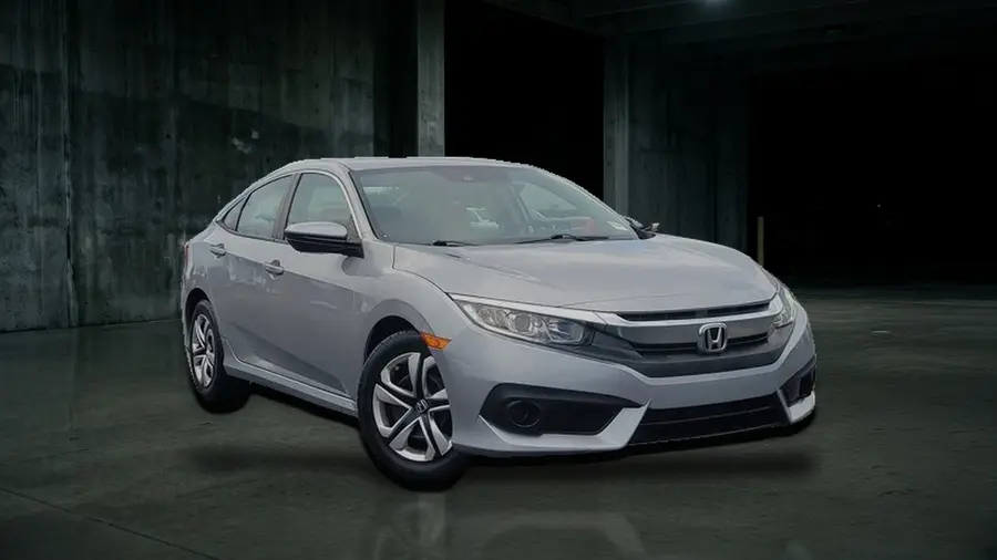 2016 Honda Civic Sedan LX, Silver, side view