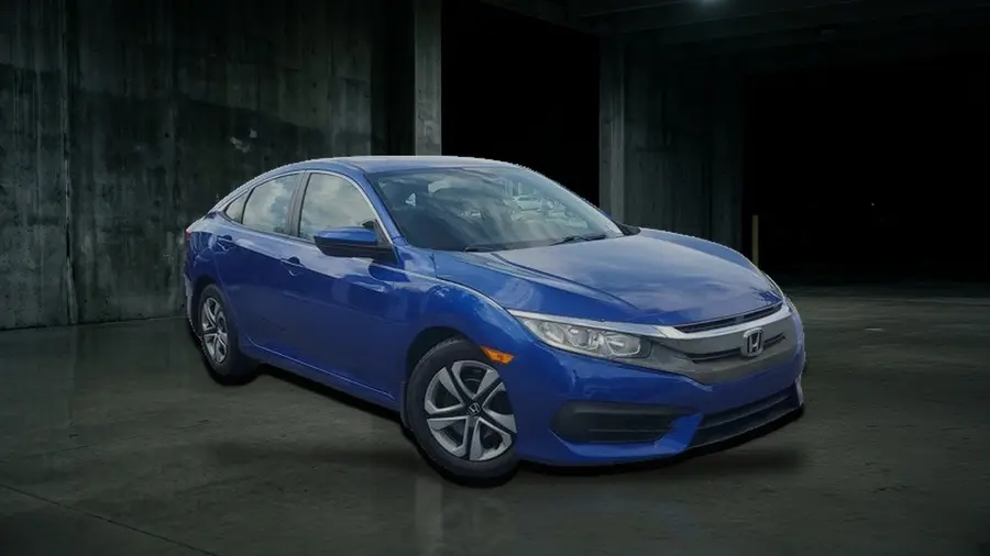 2016 Honda Civic Sedan LX, Blue, side view