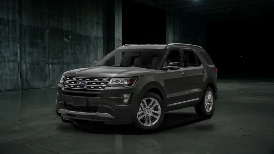2017 Ford Explorer XLT, Gray, side view
