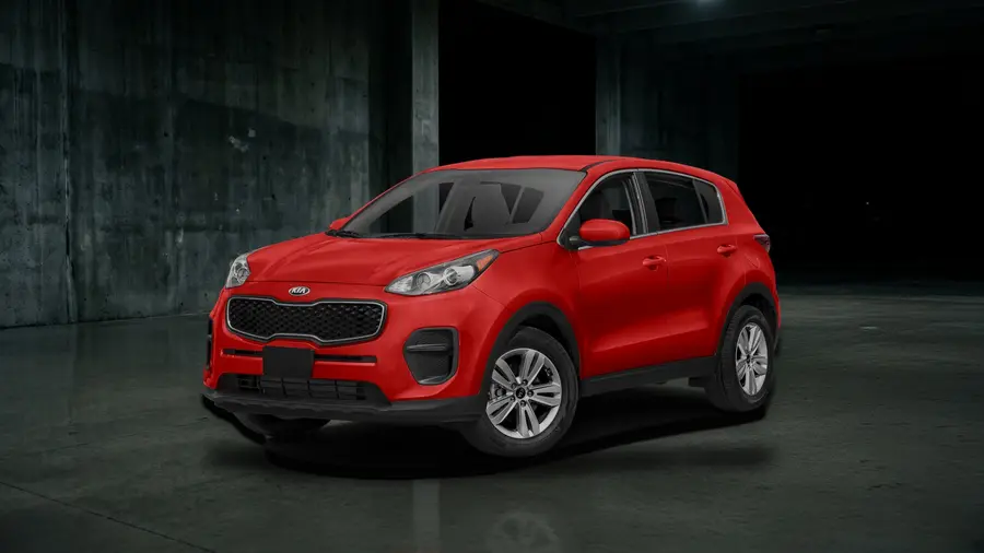 2017 Kia Sportage LX, Hyper Red, side view