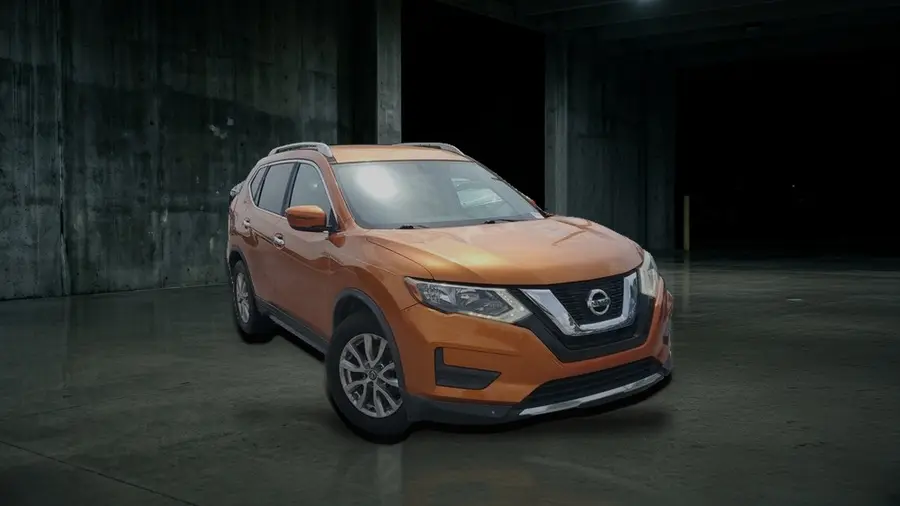 2017 Nissan Rogue SV, Monarch Orange, side view