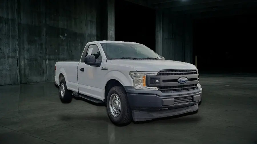 2019 Ford F-150 XL, White, side view