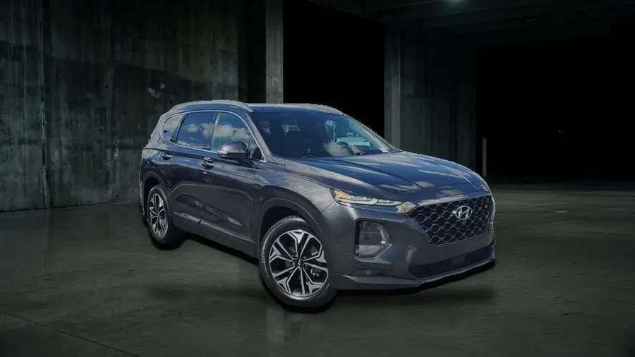 2020 Hyundai Santa Fe Limited, Portofino Gray, side view