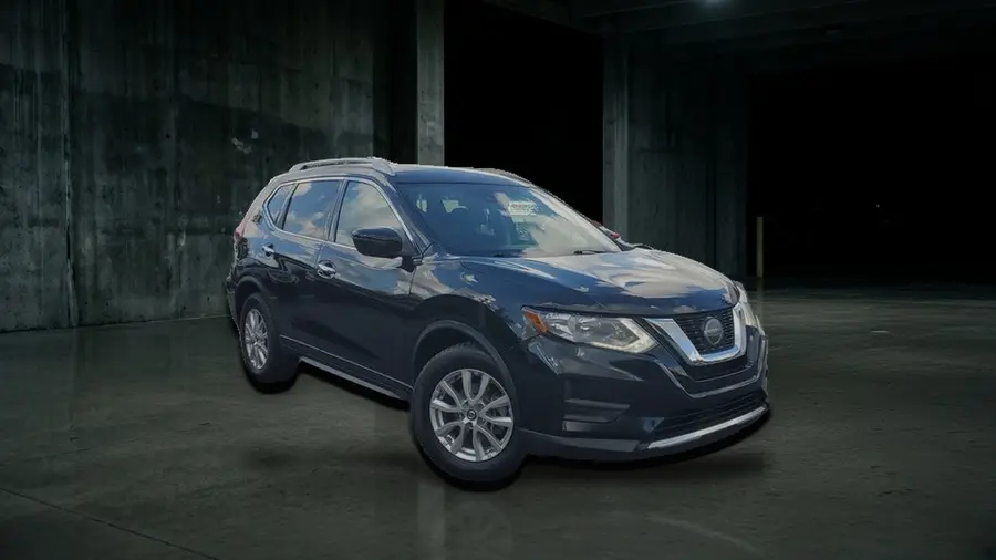 2020 Nissan Rogue S, Magnetic Black Pearl, side view