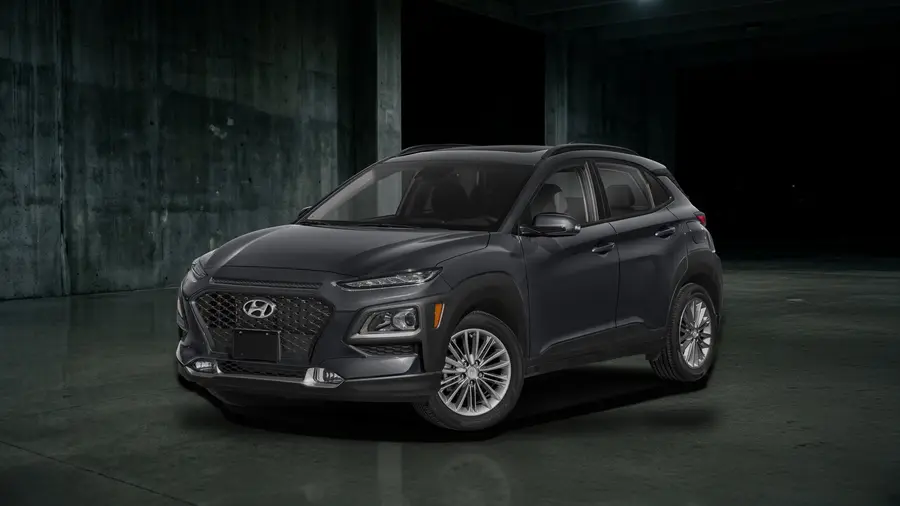 2021 Hyundai Kona SEL Plus, Thunder Gray, side view